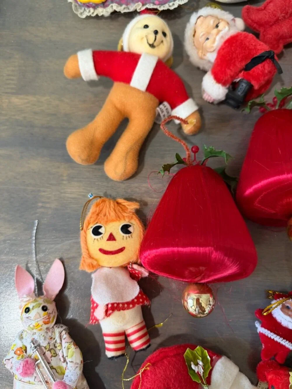 Vintage Felt Fabric Christmas Ornaments Lot 25